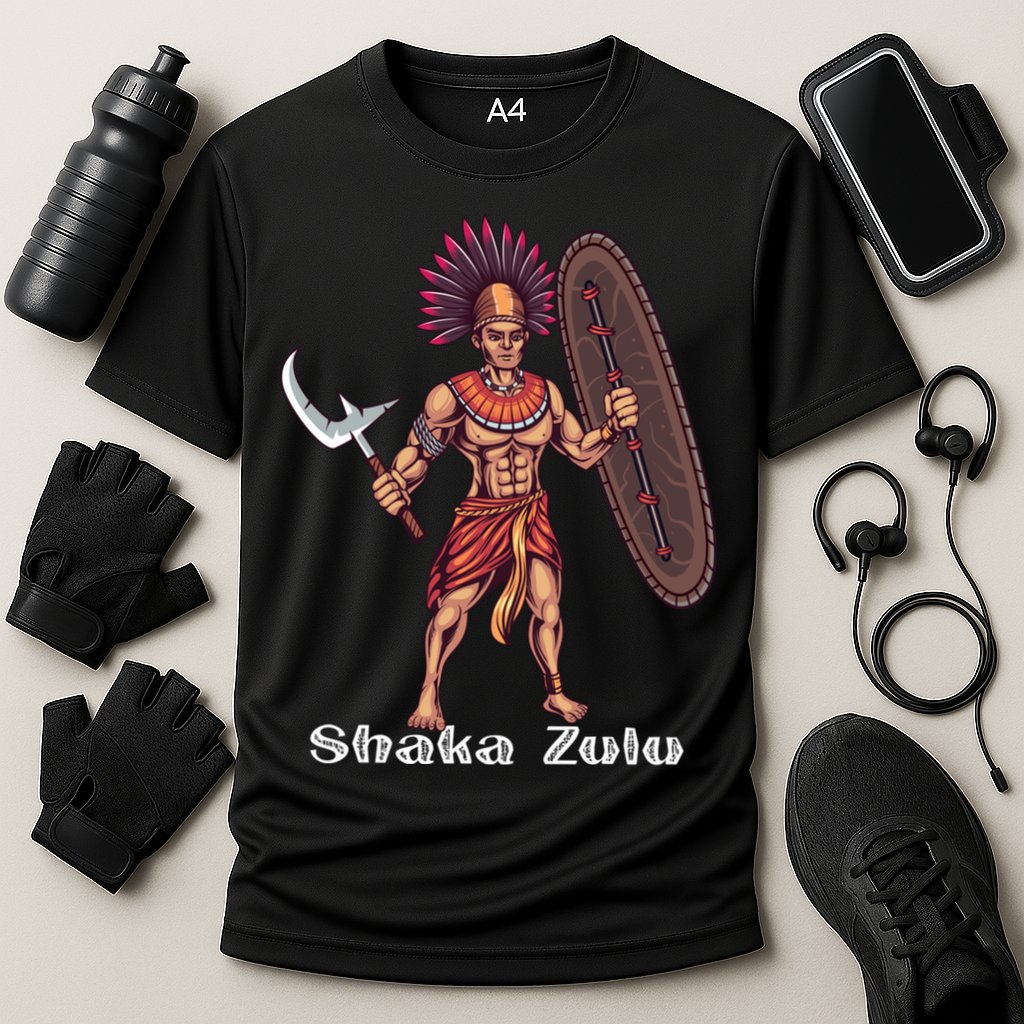Shaka Zulu African Warrior Leader African King Juneteenth Gift Cooling Performance Crew T-Shirt