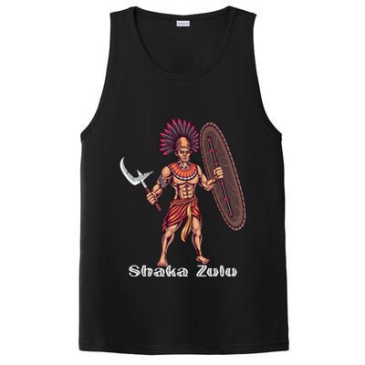 Shaka Zulu African Warrior Leader African King Juneteenth Gift PosiCharge Competitor Tank