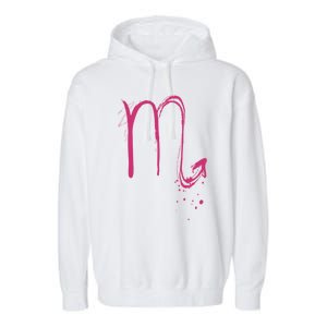 Scorpio Zodiac Astrology Symbol Meaningful Gift Garment-Dyed Fleece Hoodie