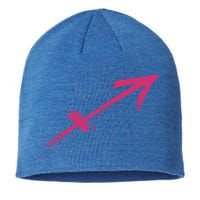 Sagittarius Zodiac Astrology Symbol Great Gift Sustainable Beanie