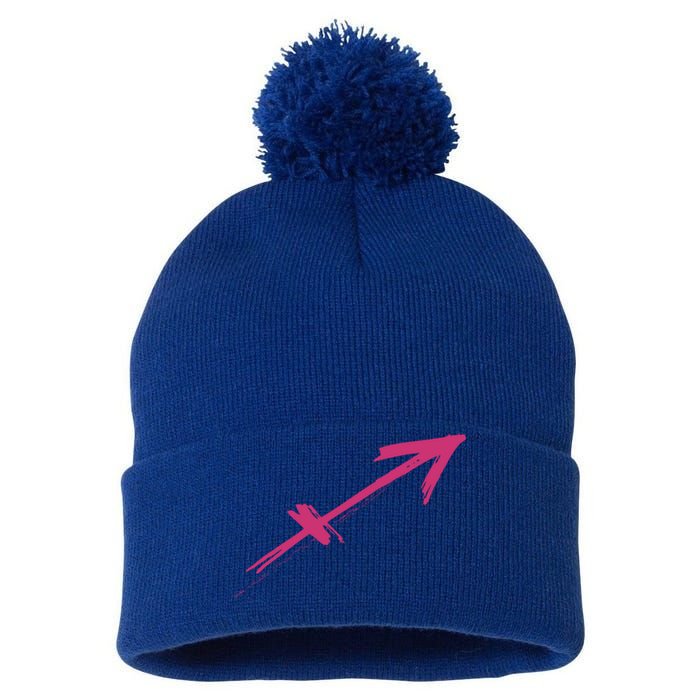 Sagittarius Zodiac Astrology Symbol Great Gift Pom Pom 12in Knit Beanie