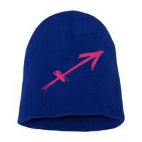 Sagittarius Zodiac Astrology Symbol Great Gift Short Acrylic Beanie