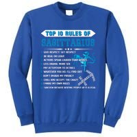 Sagittarius Zodiac Birthday Top 10 Rules Of Sagittarius Great Gift Tall Sweatshirt