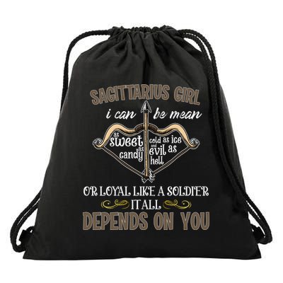 Sagittarius Zodiac Birthday Gift Funny Gift Drawstring Bag