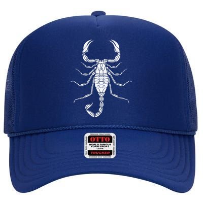 Scorpio Zodiac Birthday For Women Gift High Crown Mesh Back Trucker Hat