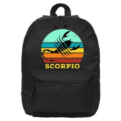 Scorpio Zodiac Birthday Horoscope Sign Scorpio 16 in Basic Backpack