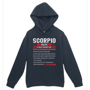 Scorpio Zodiac Birthday Scorpio Facts Gift Funny Gift Urban Pullover Hoodie