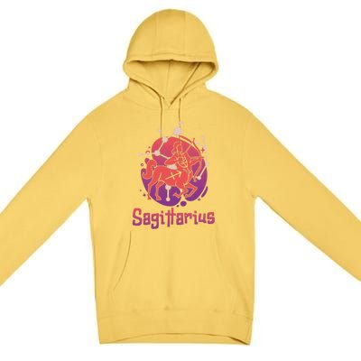 Sagittarius Zodiac Birthday Horoscope Great Gift Premium Pullover Hoodie