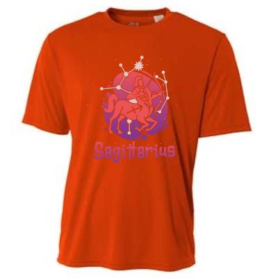 Sagittarius Zodiac Birthday Horoscope Great Gift Cooling Performance Crew T-Shirt