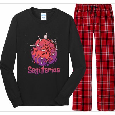 Sagittarius Zodiac Birthday Horoscope Great Gift Long Sleeve Pajama Set