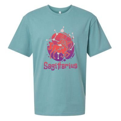 Sagittarius Zodiac Birthday Horoscope Great Gift Sueded Cloud Jersey T-Shirt