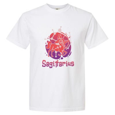 Sagittarius Zodiac Birthday Horoscope Great Gift Garment-Dyed Heavyweight T-Shirt