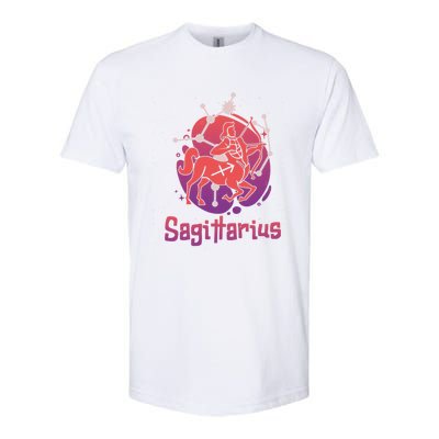 Sagittarius Zodiac Birthday Horoscope Great Gift Softstyle CVC T-Shirt