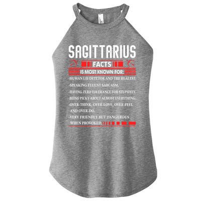 Sagittarius Zodiac Birthday Sagittarius Facts Gift Funny Meaningful Gift Women’s Perfect Tri Rocker Tank