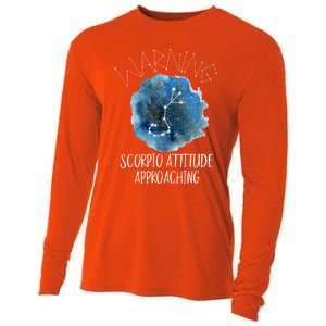 Scorpio Zodiac Constellation Aesthetic Scorpio Stuff Great Gift Cooling Performance Long Sleeve Crew