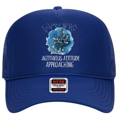 Sagittarius Zodiac Constellation Sagittarius Stuff Gift High Crown Mesh Back Trucker Hat