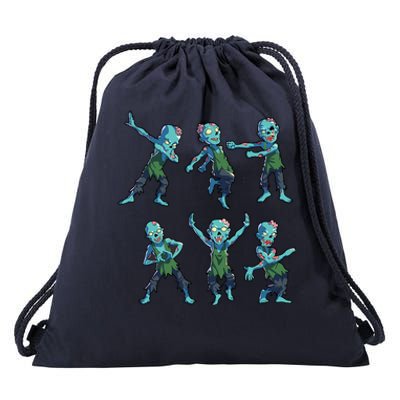 Spooky Zombie Dab Dance Costume Drawstring Bag