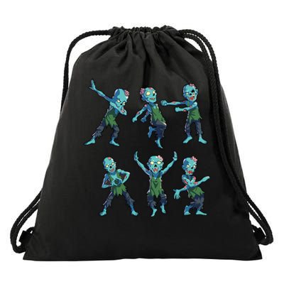 Spooky Zombie Dab Dance Costume Drawstring Bag