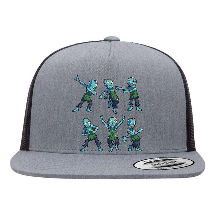 Spooky Zombie Dab Dance Costume Flat Bill Trucker Hat