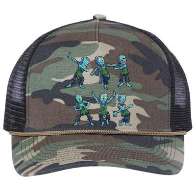 Spooky Zombie Dab Dance Costume Retro Rope Trucker Hat Cap