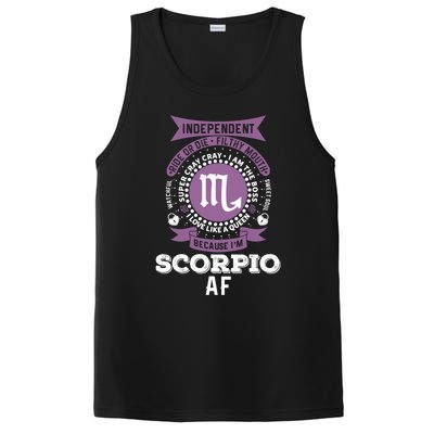 Scorpio Zodiac Designs: Scorpio Af Gift PosiCharge Competitor Tank