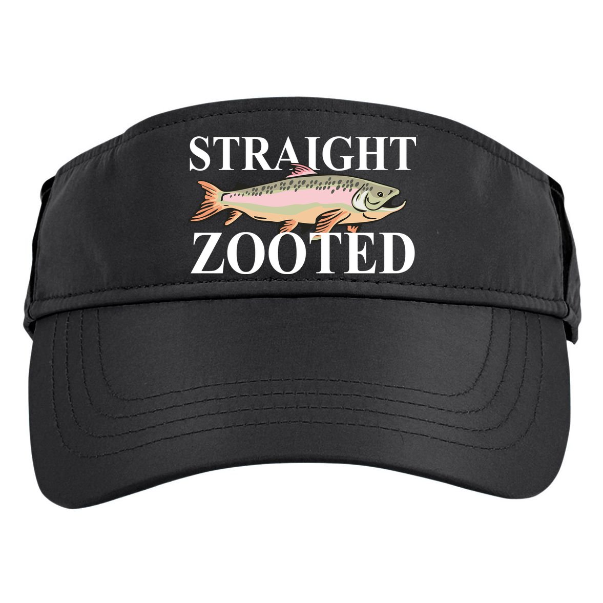 Straight Zooted Fish Adult Drive Performance Visor