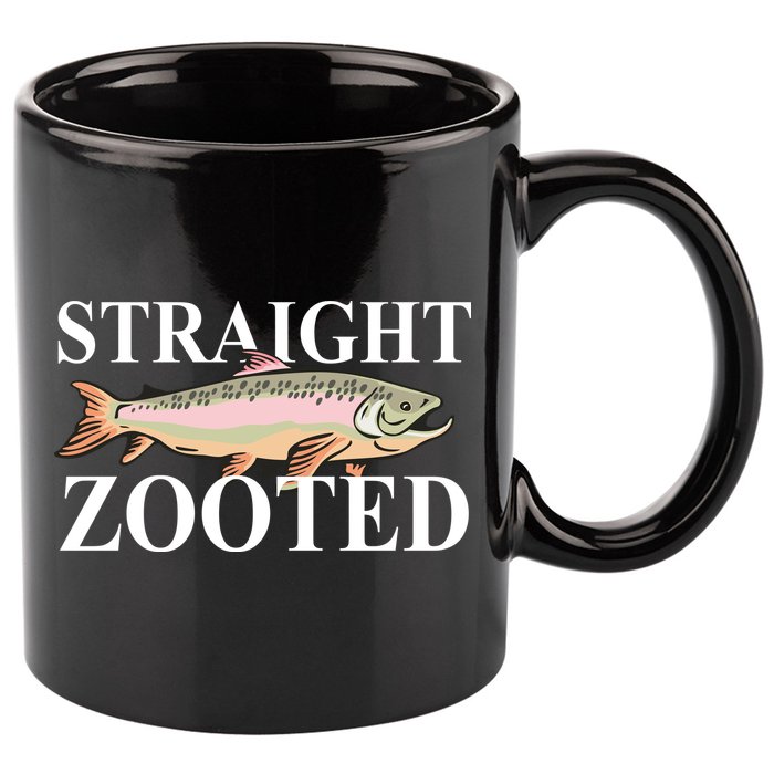 Straight Zooted Fish 11oz C Handle Ceramic Mug