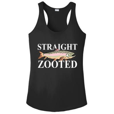 Straight Zooted Fish Ladies PosiCharge Competitor Racerback Tank