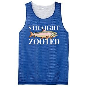 Straight Zooted Fish Mesh Reversible Basketball Jersey Tank