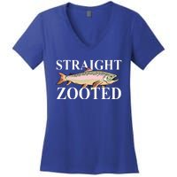 Straight Zooted Fish Women's V-Neck T-Shirt