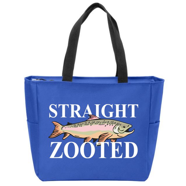 Straight Zooted Fish Zip Tote Bag