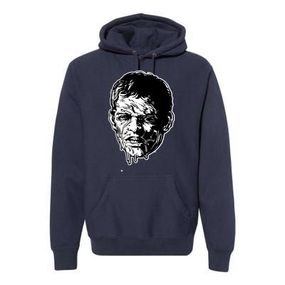 Scary Zombie Face Premium Hoodie