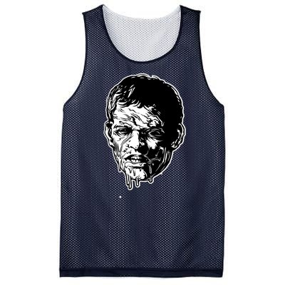 Scary Zombie Face Mesh Reversible Basketball Jersey Tank