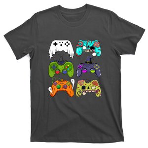 Skeleton Zombie Gaming Controllers For Halloween Gamer Gift T-Shirt