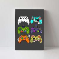 Skeleton Zombie Gaming Controllers For Halloween Gamer Gift Canvas