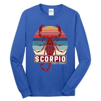 Scorpio Zodiac Great Gift Tall Long Sleeve T-Shirt