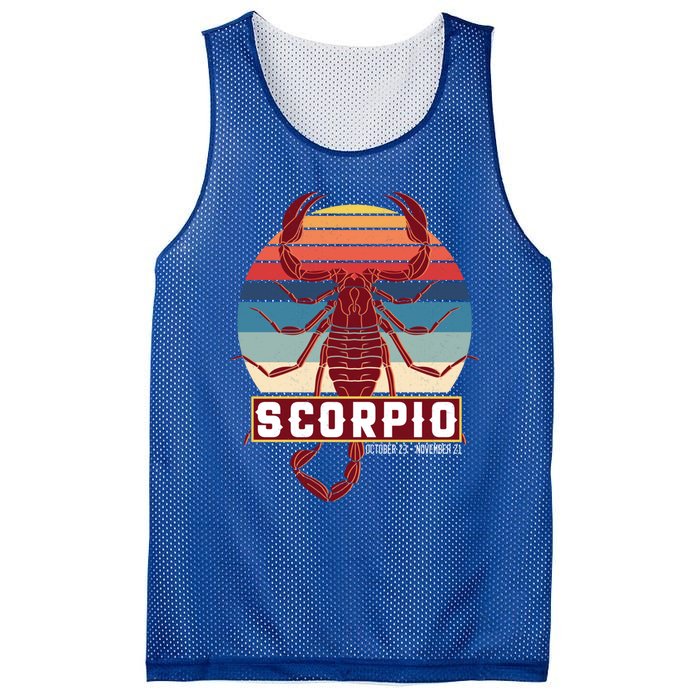 Scorpio Zodiac Great Gift Mesh Reversible Basketball Jersey Tank