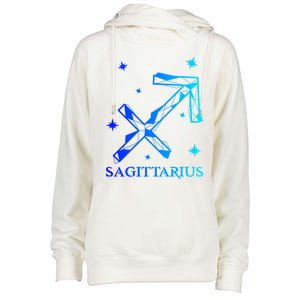 Sagittarius Zodiac Gift Womens Funnel Neck Pullover Hood