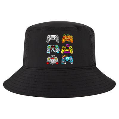 Skeleton Zombie Gaming Controllers Halloween Gamer Cool Comfort Performance Bucket Hat