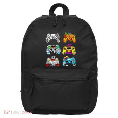 Skeleton Zombie Gaming Controllers Halloween Gamer 16 in Basic Backpack