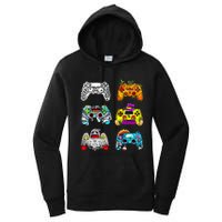 Skeleton Zombie Gaming Controllers Halloween Gamer Women's Pullover Hoodie