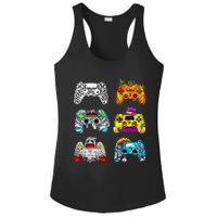 Skeleton Zombie Gaming Controllers Halloween Gamer Ladies PosiCharge Competitor Racerback Tank