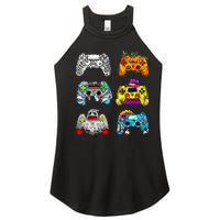 Skeleton Zombie Gaming Controllers Halloween Gamer Women's Perfect Tri Rocker Tank