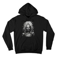 Scary Zombie Girl Halloween Graphic Tees Hoodie