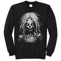 Scary Zombie Girl Halloween Graphic Tees Sweatshirt