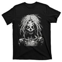 Scary Zombie Girl Halloween Graphic Tees T-Shirt