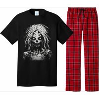 Scary Zombie Girl Halloween Graphic Tees Pajama Set