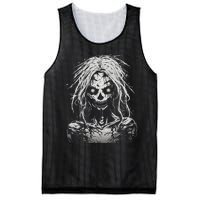 Scary Zombie Girl Halloween Graphic Tees Mesh Reversible Basketball Jersey Tank