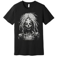 Scary Zombie Girl Halloween Graphic Tees Premium T-Shirt