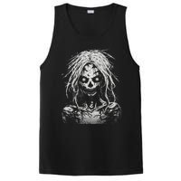 Scary Zombie Girl Halloween Graphic Tees PosiCharge Competitor Tank